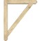 Ekena Millwork Traditional Craftsman Rough Sawn Bracket w/ Offset Brace, Douglas Fir, 6"W x 36"D x 44"H BKT0604X36X44TRA04RDF - alternate 3